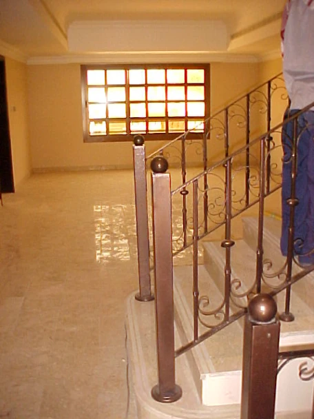 Dharmaki railing at landing position