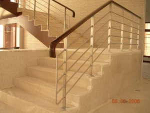 Stair Rail with timber toprail
