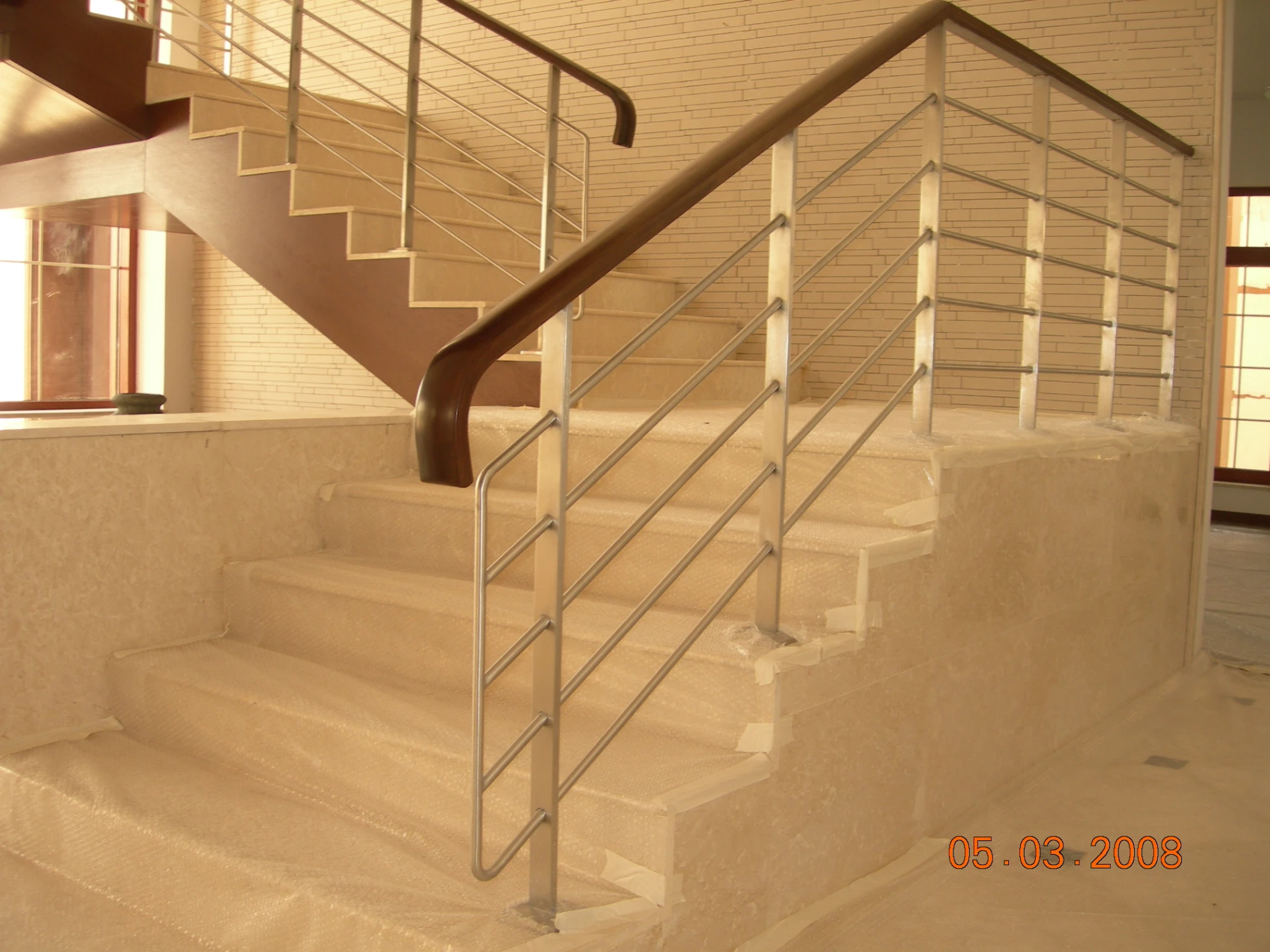 Stair Rail with timber toprail